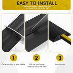 Floor Cord Cover 3.3FT Cord Covers for Wires on Floor Protect Wires & Prevent Trip Hazards, Easy to Cut for Home, Office, School, Concerts, Cavity W0.6in x H0.32in