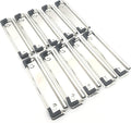 Shuokecrafts10 Pack Metal Clipboard Clips with Rubber Grips and Hanging Hole (12cm with Rubber Grip)