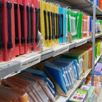 Outus Plastic Label Holder Wire Shelf Label Holder 3 x 0.875 Inches Pockets Shelf Price Tag Holders for Supermarket Library Kitchen Bookshelf Storage Bins(50 Pieces)