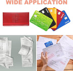 HARFINGTON Car Registration and Insurance Holder 9.45" x 5.04" PU Leather Vehicle Glove Box Organizer Storage Accessories Men Women Car ID Holder for License ID Card Bank Card, Red