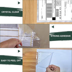 6''x9'' Clear Packing List Envelopes, Top Loading Shipping Label Envelopes Pouches, Adhesive Shipping Label Sleeves/Mailing Pouches for Shipping (50pcs)