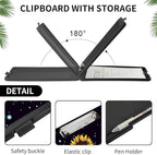A4 Clipboards,Folder Clipboard with Storage Elephant Sunflower Heavy Duty Clip Boards Waterproof Nursing Plastic File Folder Storage Box Clipboard Case for Teacher,Doctor,Office