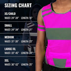 Mesh Reflective Vest with Inside Pocket - High Visibility Reflective Running Safety Vest Straps for Men Women & Kids