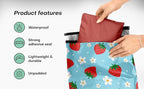 10x13 Poly Mailers – Summer Strawberries – Waterproof, Tear-Resistant Shipping Bags with Adhesive Seal – 100 Pack – Package Mint