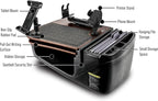 AutoExec AE-GMCD-PM-PS-TAB-21M GripMaster Car Desk for Your Vehicle Workstation and Mobile Office, Mahogany with Phone Mount, Printer Stand and Tablet Mount