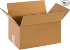 BOX USA Shipping Boxes Small 12"L x 8"W x 6"H 100-Pack, Corrugated Box for Shipping, Moving, Mailing, Packing, Packaging and Storage