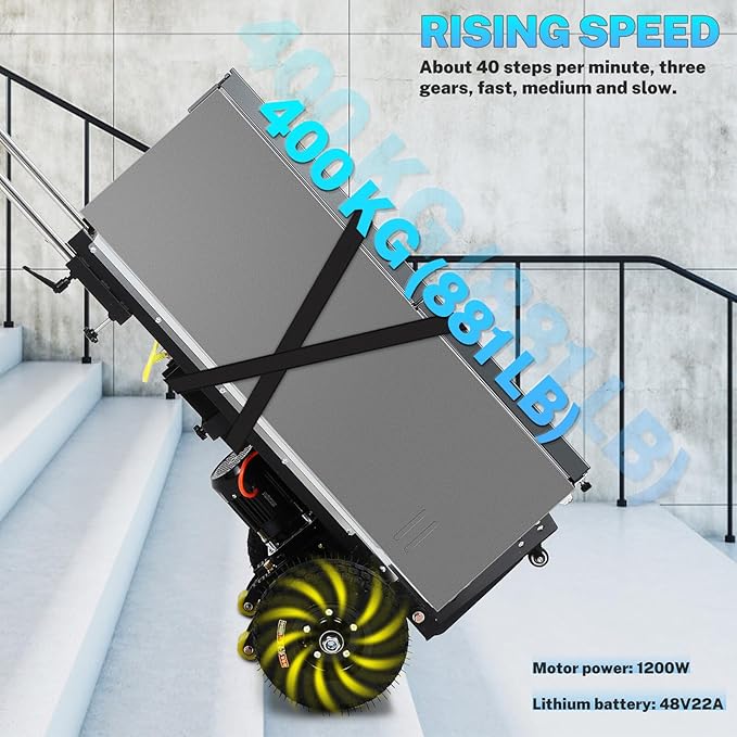 Folding Stair Climber Hand Trucks Climbing Cart for Moving Appliance Stair Climbing Hand Truck Dollys Black