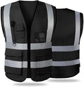 Tydon Guardian Reflective Safety Vest for Women Men High Visibility Security With Pocket Zipper Front Meet ANSI/ISEA Standard