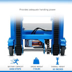 Electric Stair Climbing Dolly, 1250W Electric Stair Climbing Hand Truck, 900lbs Max Load Capacity, 3 Mode Folding Stair Climber Hand Trucks with Telescopic Handle for Moving Furniture (Blue+Black)