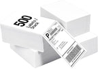 Fanfold 4" x 6" Direct Thermal Labels 2000 Thermal Printer Paper 4 Stacks Shipping Labels