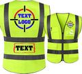 Personalized High Reflective Safety Vest Custom Hi Vis Safety Vest Men Women Construction Workwear Security Vest