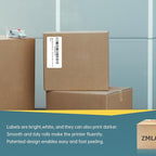 12 Rolls 4" x 2" Thermal Labels - 760 Paper Stickers Per Roll - 4 Rolls - fits Zebra LP2844, GC420, GK420, GX430, ZD220, ZD420, ZD500, ZD620, ZP-500, GT800 Direct Thermal Printers