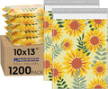 Metronic Poly Mailers 10x13 Inch 1200Pcs, Shipping Bags for Clothes,Self Adhesive Shipping Envelopes for Small Business,Waterproof Mailers Poly Bags for Shipping,Packaging Mailing Bags Sunflower