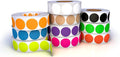 Kenco Color Coding Circle Dot Sticker Labels on a roll (Mix N Match 10 Pack, 2 INCH 500 Stickers)