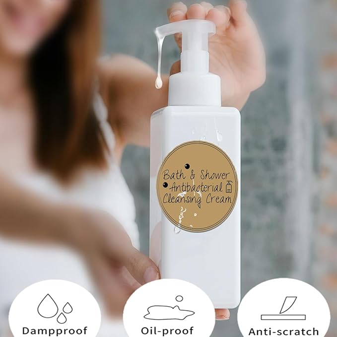 2 Inch Brown Round Thermal Labels,600 Labels/Roll, Self-Adhesive Circle Inventory Stickers, Multi-Purpose Round Roll Thermal Printing Stickers for Business and Domestic Use