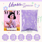 Metronic Poly Mailers 10x13 Inch 100pc Shipping Bags for Clothes,Self Adhesive Shipping Envelopes for Small Business,Waterproof Mailers Poly Bags for Shipping,Packaging Mailing Bags Purple Butterfly