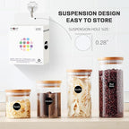 PARLAIM 1/2 Inch Round Adhesive Color-Code Dot Stickers,500 Stickers Inventory Dots Label in Dispenser Box,Black Circle Coding Labels for Office Home(Black)