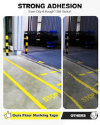 Avery Dennison Floor Marking Tape, 2 Inch x 108 Ft Yellow Caution Tape, 3 Rolls Heavy Duty Safety Tape for Indoor & Outdoor, High Adhesion & Durable | Warehouse, Factory, Parking, Retail