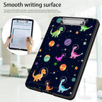 Clipboard with Storage,Office Supplies Nursing Clipboards Folder with Pen Holder Plastic Foldable Clip Board with Storage for Nurse Teacher,Dinosaurs Planet