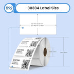 Compatible for DYMO 30334 (2-1/4"x1-1/4) Address Barcode White Thermal Labels Work with LabelWriter 4XL Printer 1 Roll 350 Labels NOT Fit 5XL