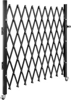 VEVOR Folding Security Door, 87" H x 85" W Accordion Gate, Steel Scissor Gate with Padlock