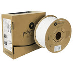 Polymaker PLA Filament, White 3D Printing PLA Filament 1.75mm 3kg - PolyLite 3D Printer PLA Filament, Dimensional Accuracy +/- 0.03mm, Compatible with Most 3D Printer, White