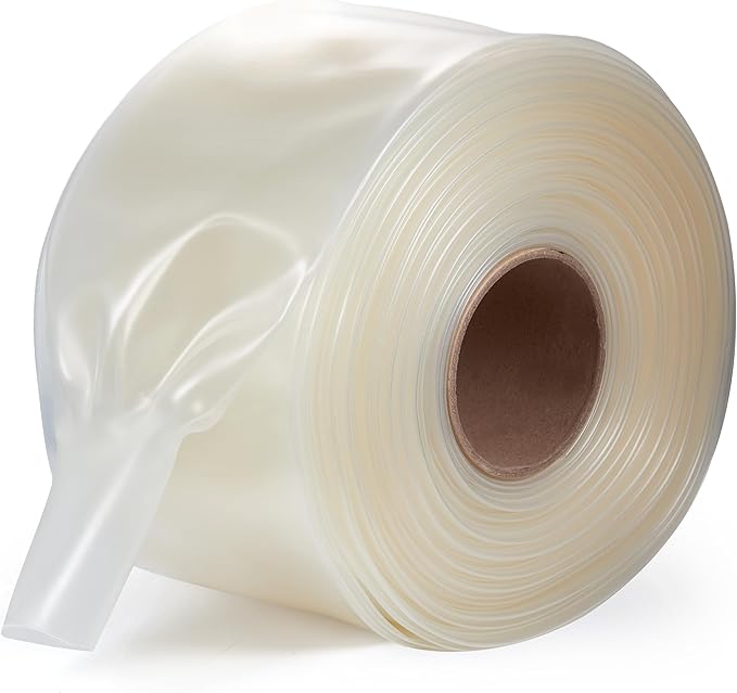Chanzon 2:1 Ratio - 80Ft Roll - 3-5/32" (80mm) Clear Heat Shrink Tubing - Electrical Shrink Wrap 1pcs