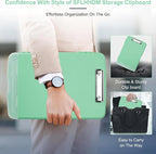 SFLHHDM Clip Boards 8.5x11 with Storage, Low Profile Clip Plastic Clipboards, Nursing Clipboard Folder with Pen Holder, Heavy Duty Clipboard with Storage, Nurse Binder Case for Classroom