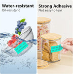 1x2 Inch Thermal Labels,500PCS Rectangle Stickers,Waterproof Removable Blank Stickers for Address,Jars,Freezer Containers & Pantry Organization,Watercolor Green
