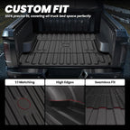 LASFIT 6FT4 Truck Bed Mat for Ram 1500 2006-2018 & Ram 2500/3500 2006-2026 & 1500 Classic 2019-2024 (6.4 FT/76.8 inches), NOT for Optional Rambox, All Weather Custom Fit TPE Truck Bed Liner