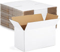 Eupako 11x6x6-Small-Shipping-Boxes-30-Pack-White-Corrugated-Box-Mailers, Cardboard Boxes for Packaging Small Business, Mailing