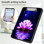 Clipboard with Storage,Office Supplies Nursing Clipboards Folder with Pen Holder Plastic Foldable Clip Board with Storage for Nurse Teacher,Purple Lotus