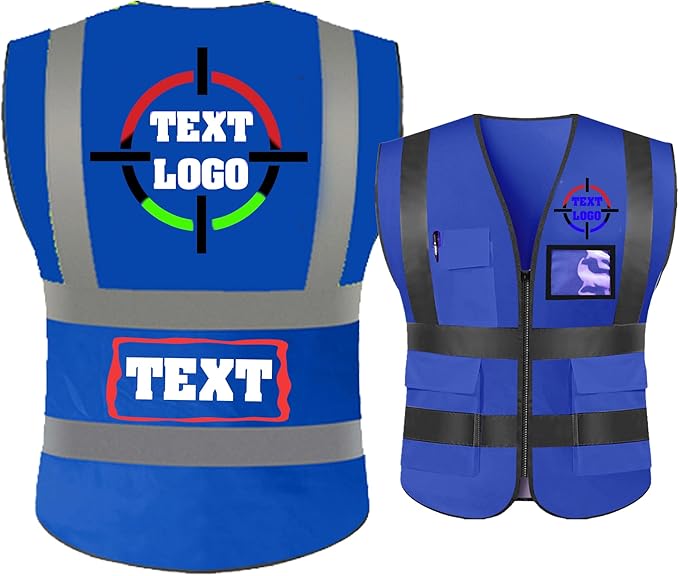 Personalized High Reflective Safety Vest Custom Hi Vis Safety Vest Men Women Construction Workwear Security Vest