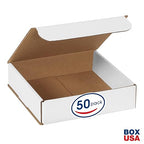 Box USA BM882 8"L x 8"W x 2"H, White (Pack of 50)
