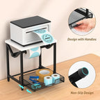 ikkle Label Holder for Rolls and Fanfold Labels, Wooden Thermal Label Holder for Desktop Label Printer, Shipping Label Holder for Thermal Printer Accessory, Ideal for Home, Office, Small Businesses
