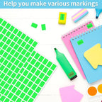 Starboling Color Coding Labels,3000 PCS 1/2" x 3/4" Fluorescent Green Rectangular Label,for Garage Sale,Price Tags,File Folder Tabs