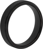 Men's 6mm Tantalum Carbide Contemporary Bands - Choice of Designs with Step Edges