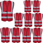 zojo High Visibility Reflective Vests,Adjustable Size,Lightweight Mesh Fabric, Wholesale Safety Vest for Outdoor Works