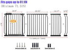 Extra Wide 76.4-81 Inch Large Baby Gates for Stairs, Doorways - No Drilling, Pressure Mounted Pet Gates for Kids & Dogs