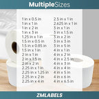 Compatible Thermal Labels Replacement for Zebra (【2" x 1"】 16 Rolls/20800Labels)