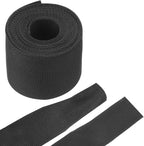 MECCANIXITY Braided Cable Sleeves Heat Shrinkable Fabric Sleeving, 2" 10ft Black 2:1 Ratio Heat Shrinkable Cord Protector for Harness Cable, Network Cable Protection, Cable Management