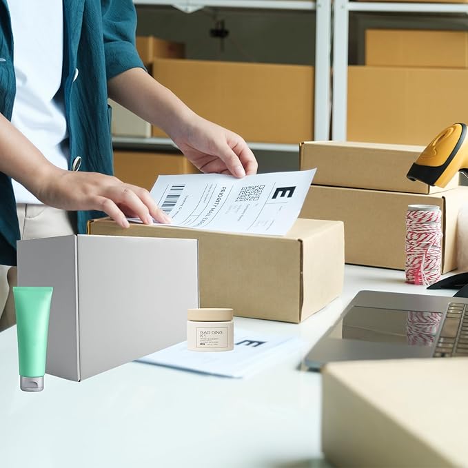12x6x4 inches Shipping Boxes Set of 20, White Cardboard Box Kraft Corrugated Mailer Box，Boxes for Shipping E-commerce Packaging, Holidays Gift and Small Business Giving Literature Mailing