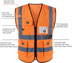 Tydon Guardian Reflective Safety Vest for Women Men High Visibility Security With Pocket Zipper Front Meet ANSI/ISEA Standard