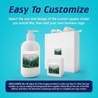 100 Custom Vinyl Stickers - Upload Your own Image, Text, Design, Logo - Personalized Logo Labels for Handmade, Packaging, Bottle, Jars, Candle, Brand Stickers (Foggy Valley, 1.5x1.5 Square)