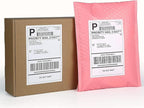 CEPRICO - 4”x 6” Direct Thermal Shipping Labels - 1 Roll (Per Roll 220 Labels) - Waterproof Perforated Self Adhesive Printable Stickers for UPS DHL FedEx USPS - Compatible w/Zebra & Thermal Printers
