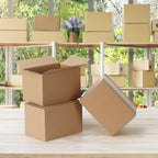 CRUGLA 40 Packs 6x4x3 Shipping Boxes Corrugated Cardboard Mailing Boxes Shipping Box Bulk for Packing Boxes
