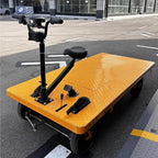 Electric Foldable Platform Truck 600Kg Capacity Steel Push Cart Portable Durable Folding Hand Truck for Warehouses Homes Businesses Space-Saving Transport Trolley