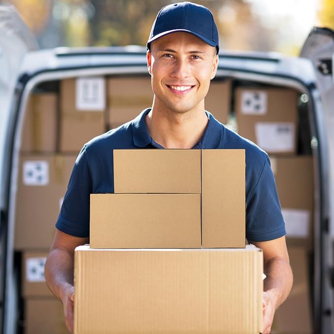 Eupako 30 Pack Small Shipping Boxes Assorted Sizes, 8x6x4 & 9x6x4 & 10x7x5 10 PCS Each Mailing Boxes, Brown Corrugated Box Mailers, Cardboard Boxes for Packaging Small Business