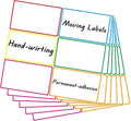 5" x 3" Large Moving Labels for Boxes, Packing Supplies for Moving Color Coded Blank Labels Stickers 120pcs for Home Organization Projects, Kitchen, Storage Bins. Permanent Adhesion