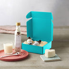 15 Pcs Teal Cardboard Boxes Shipping Boxes, Recyclable Colored Corrugated Cardboard Box Small Mailing Storage Gift Boxes for Shipping, Mailing, Gifts Packaging, 6x6x2" (Teal)